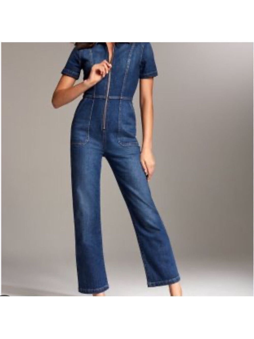 Aritzia Denim Forum The Francoise Jumpsuit, Size XSmall. - Picture 8 of 11
